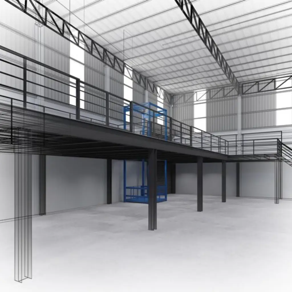 Quarter Pole Mezzanine Floor